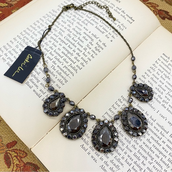 Cookie Lee Jewelry - Cookie Lee Teardrop Necklace Vintage - New Old Stock